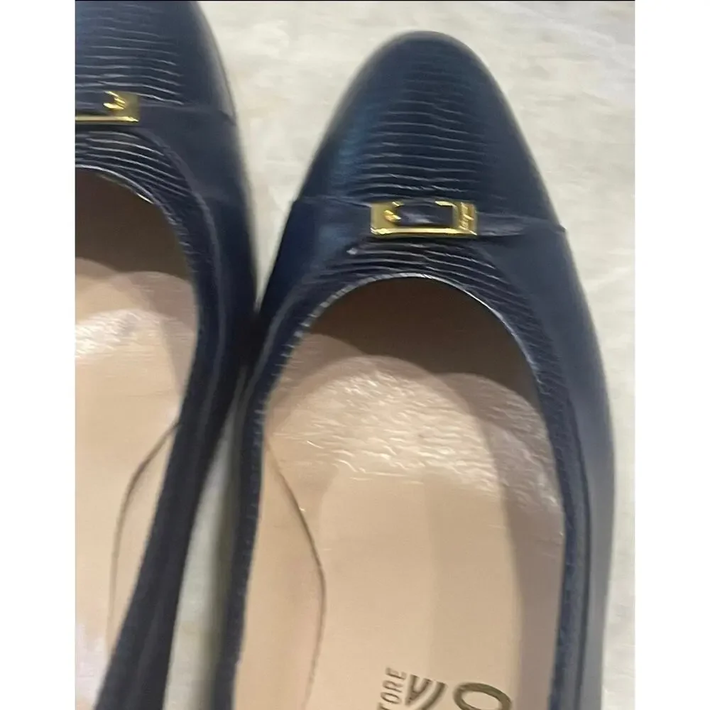 Salvatore Ferragamo navy shoes 8AAAA